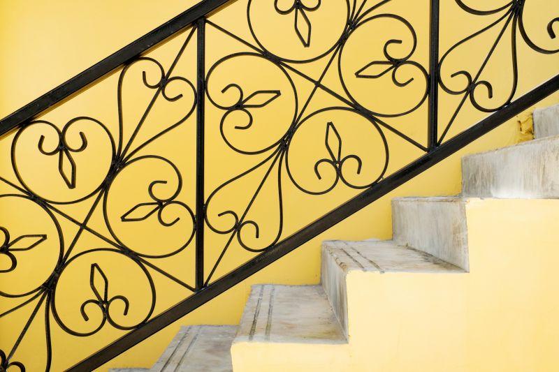 Wrought Iron Railing Close-Up